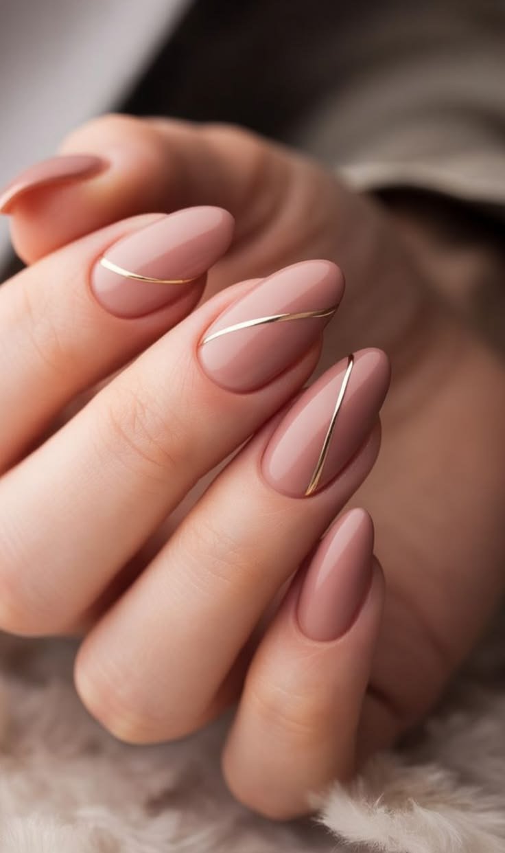 Clean Nails Aesthetic Design Brown