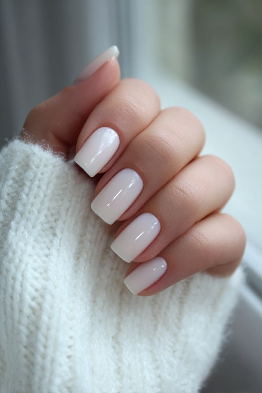 Clean Nails Aesthetic Short Coffin