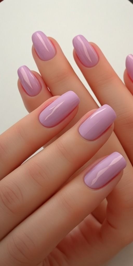 Clean Nails Aesthetic Short Pink