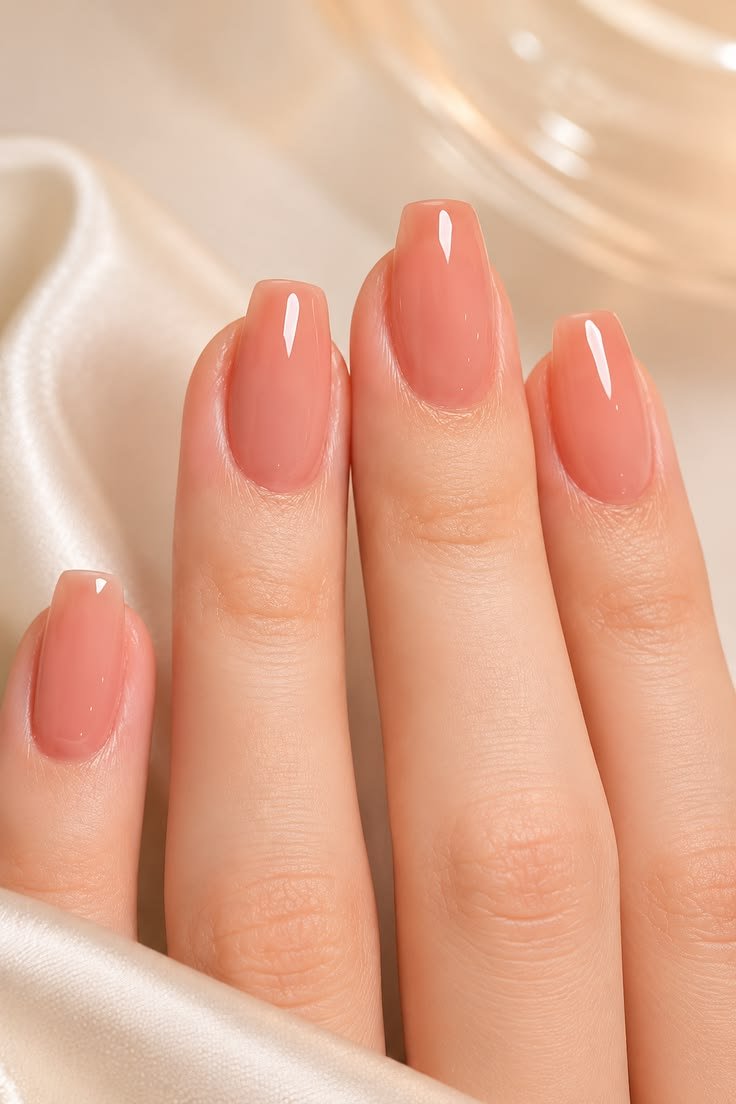 Clean Nails Aesthetic Short Natural
