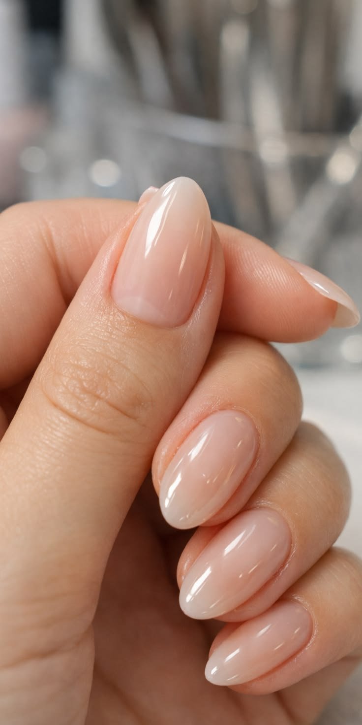 Clean Nails Aesthetic Short Almond