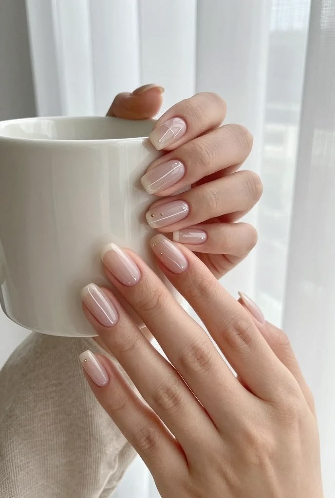 Clean Girl Aesthetic Short Nails