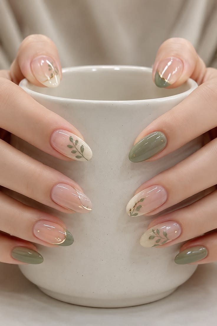 Clean Girl Nails Aesthetic Short Almond