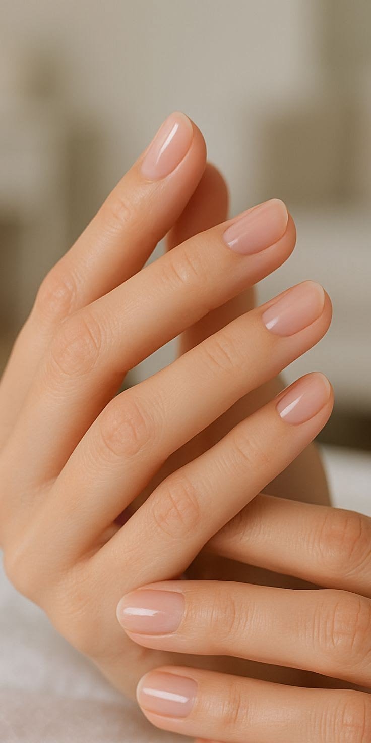 Clean Nails Aesthetic Short Natural
