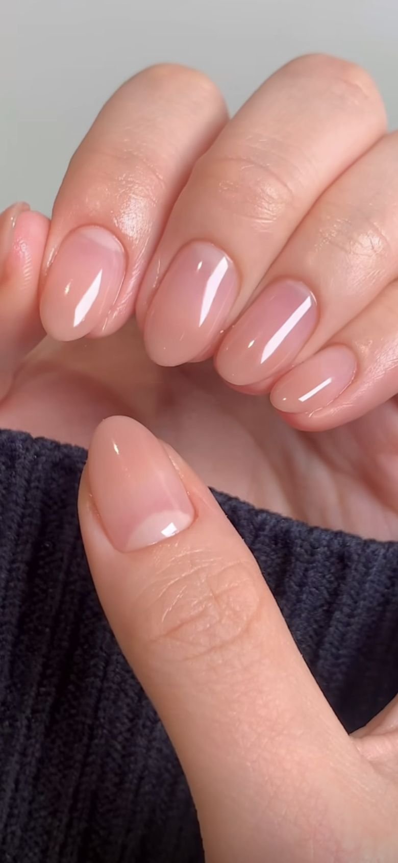 Clean Nails Aesthetic Short Natural