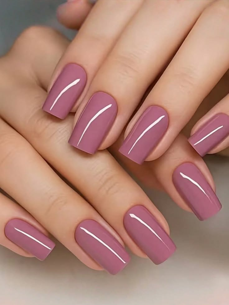 Clean Nails Aesthetic Short Pink