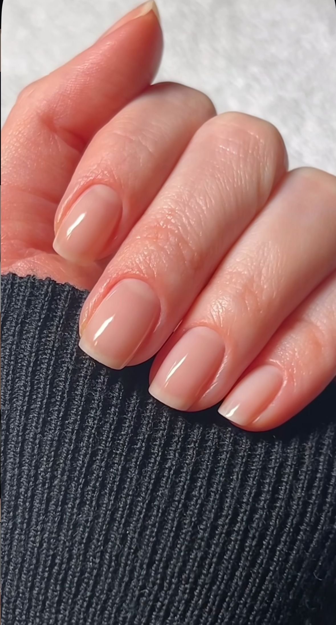 Clean Nails Aesthetic Short French