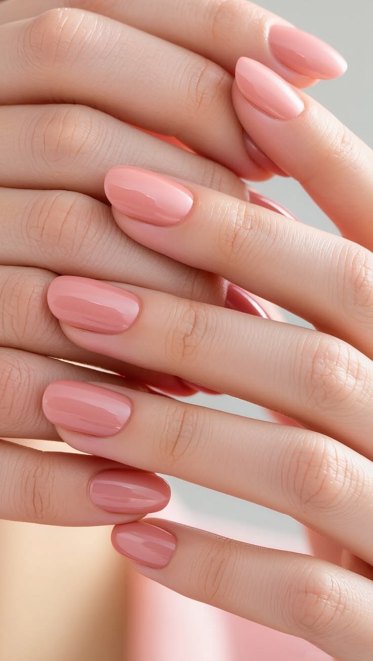Clean Nails Aesthetic Short Round