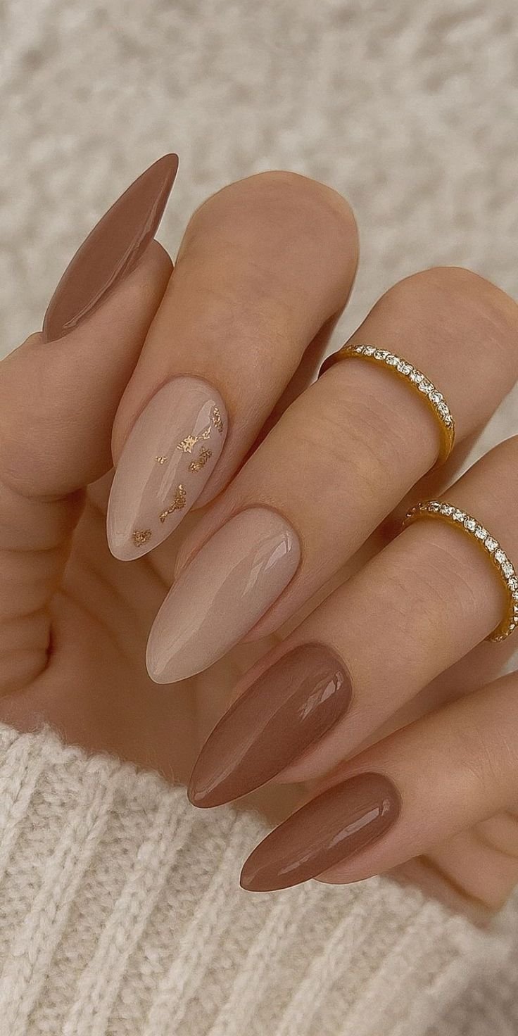 Clean Nails Aesthetic Almond Winter