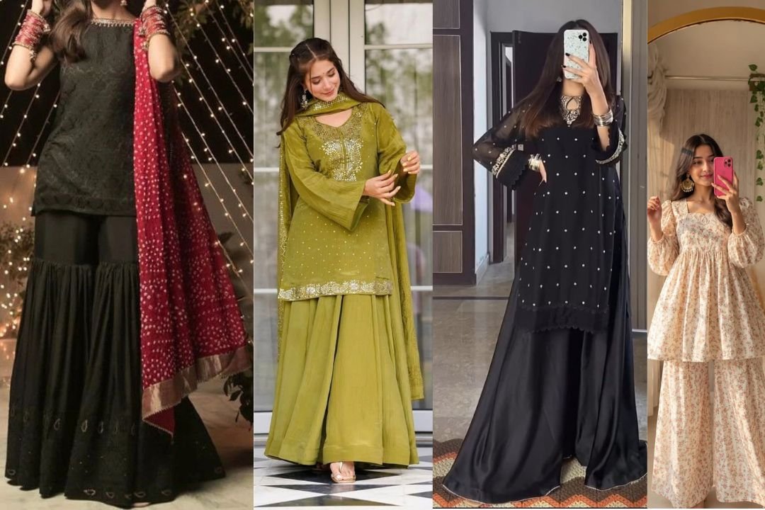 Short Shirt with Sharara Fancy
