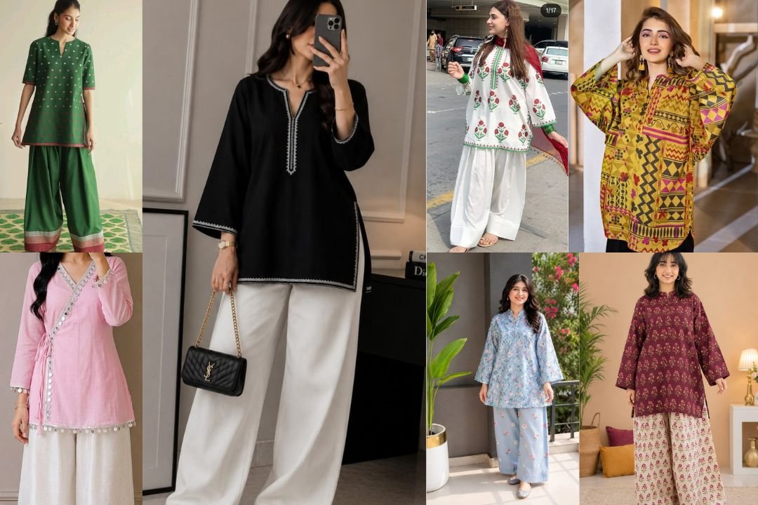 Short Shirt Outfit Women Pakistani