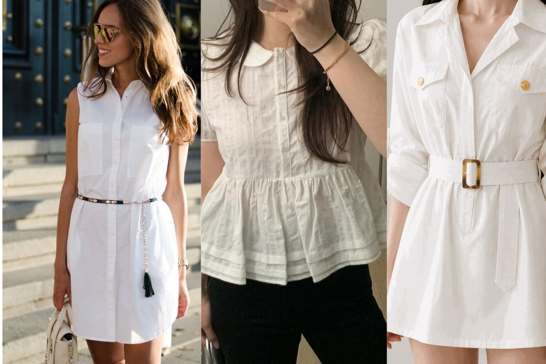 White Short Shirt Styling