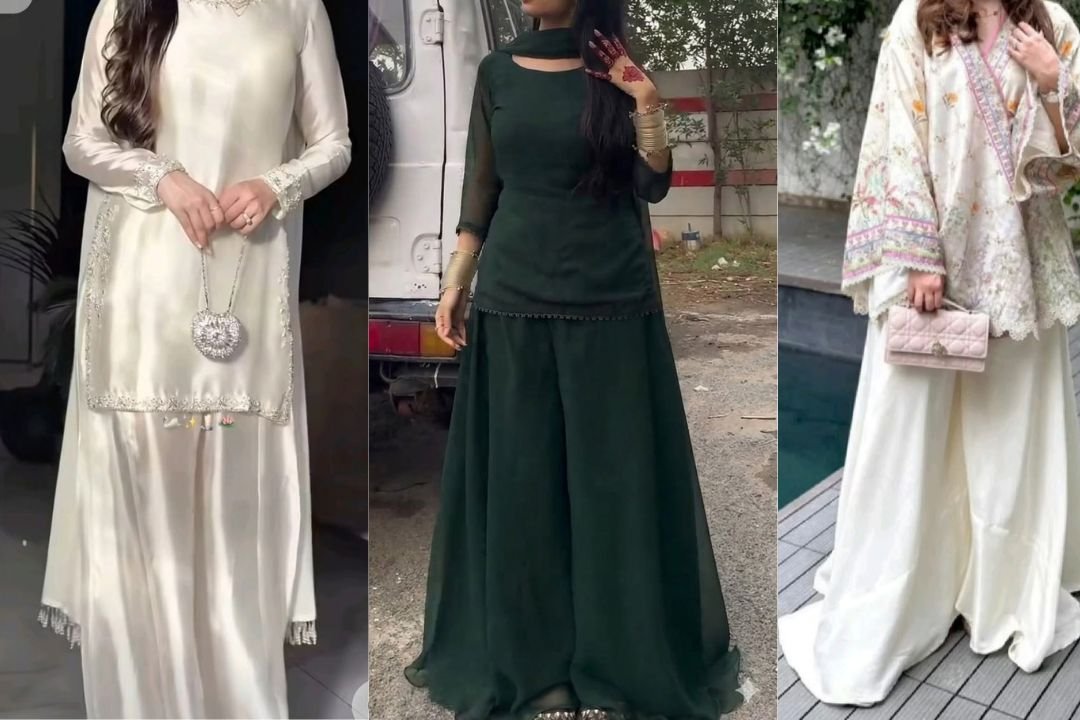 Short Shirt with Plazo Fancy Dress for Wedding