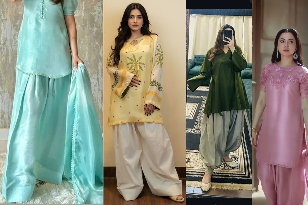 Short Shirt with Shalwar Silk