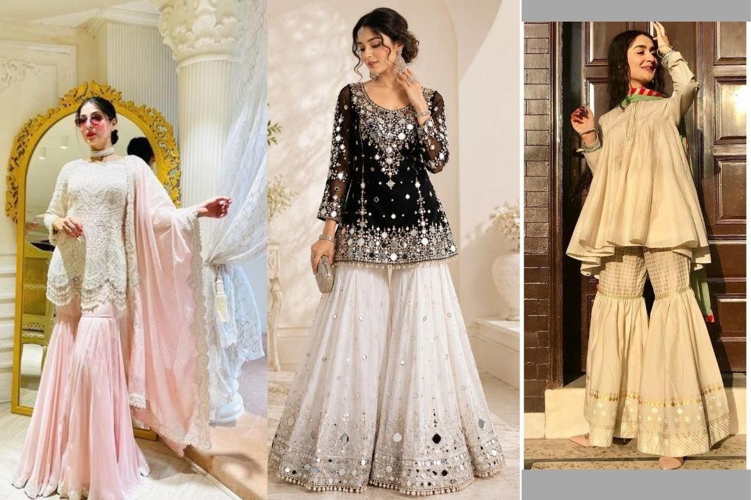 Short Shirt with Sharara Wedding