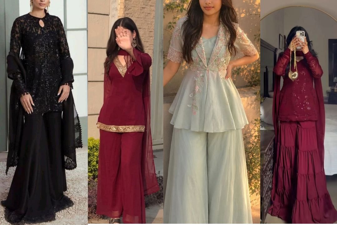 Short Shirt with Sharara Fancy Dress