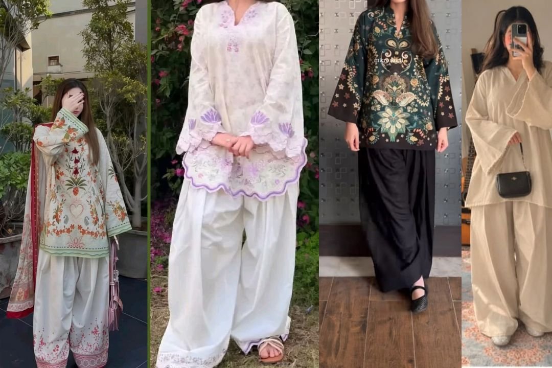 Short Shirt with Farshi Shalwar Casual