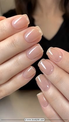 Clean Nails Aesthetic Short French