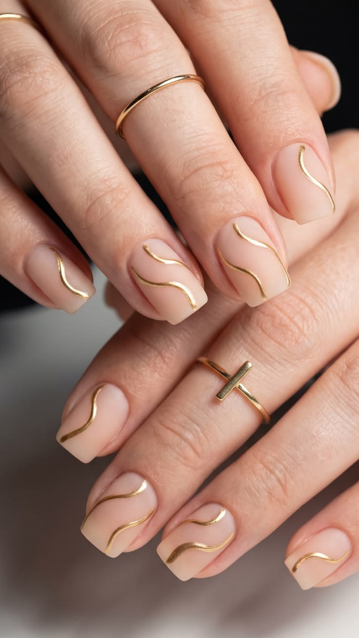 Clean Nails Aesthetic Short Square