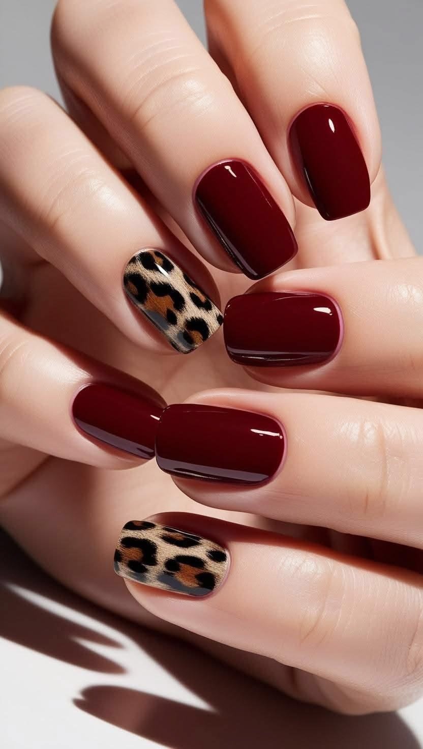 Clean Nails Aesthetic Short Red