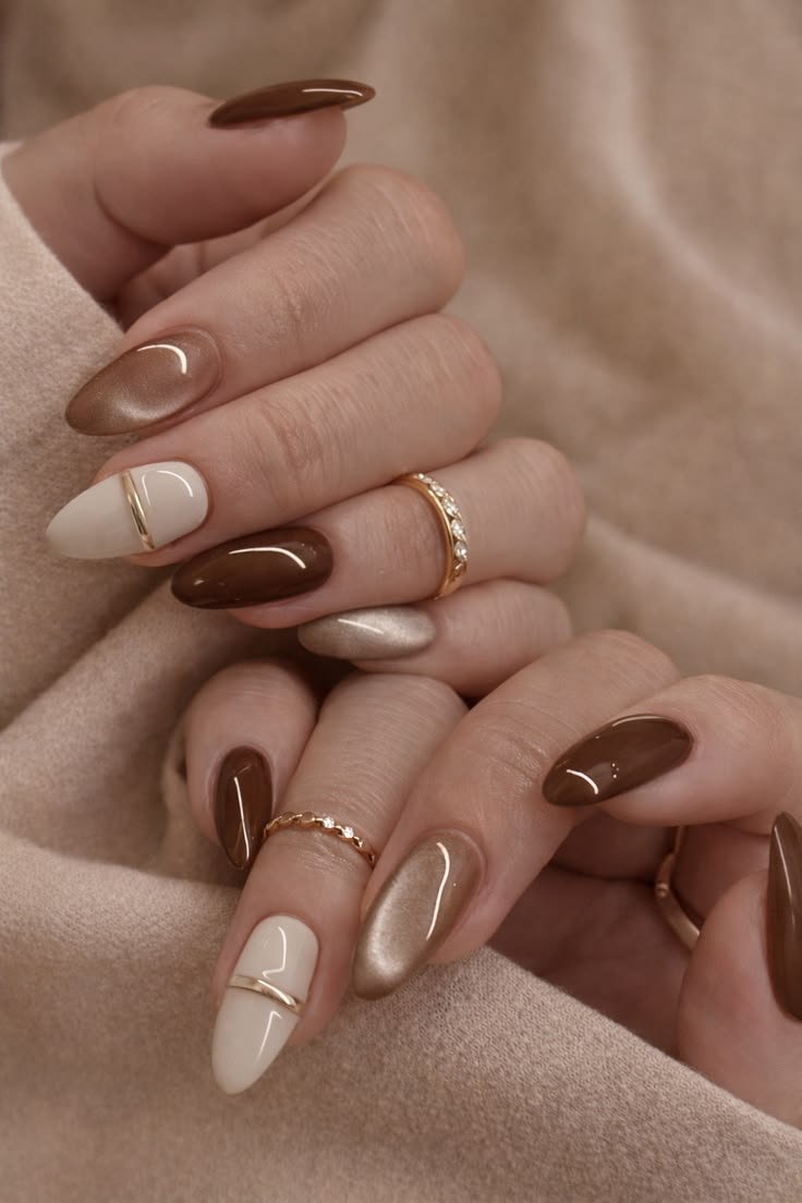 Clean Nails Aesthetic Almond Winter