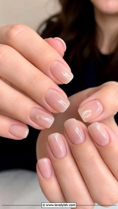 Clean Nails Aesthetic Short French