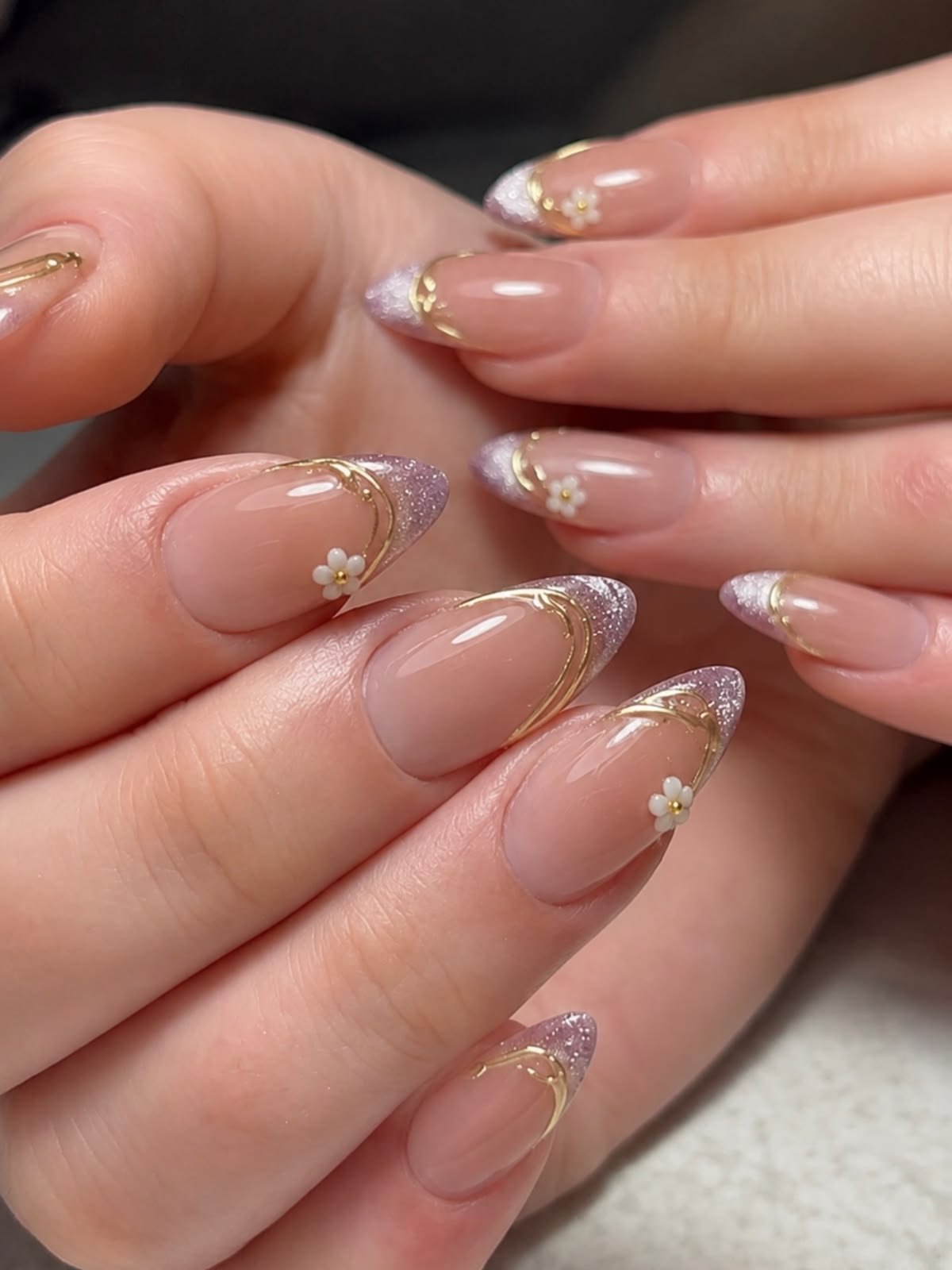 Clean Nails Aesthetic Almond French