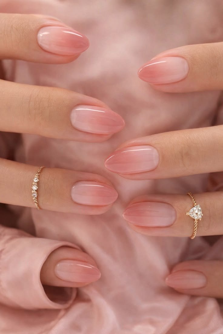 Clean Nails Aesthetic Almond French