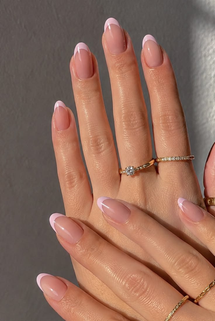 Clean Nails Aesthetic Almond Pink