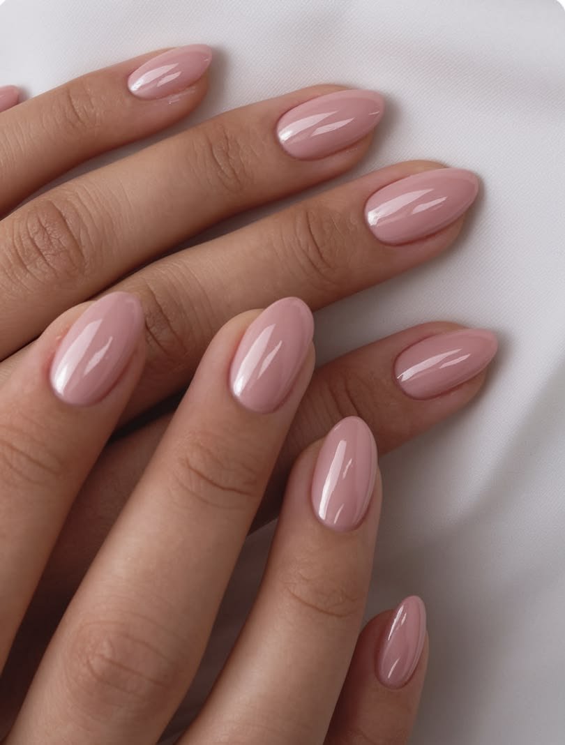 Clean Nails Aesthetic Short Round