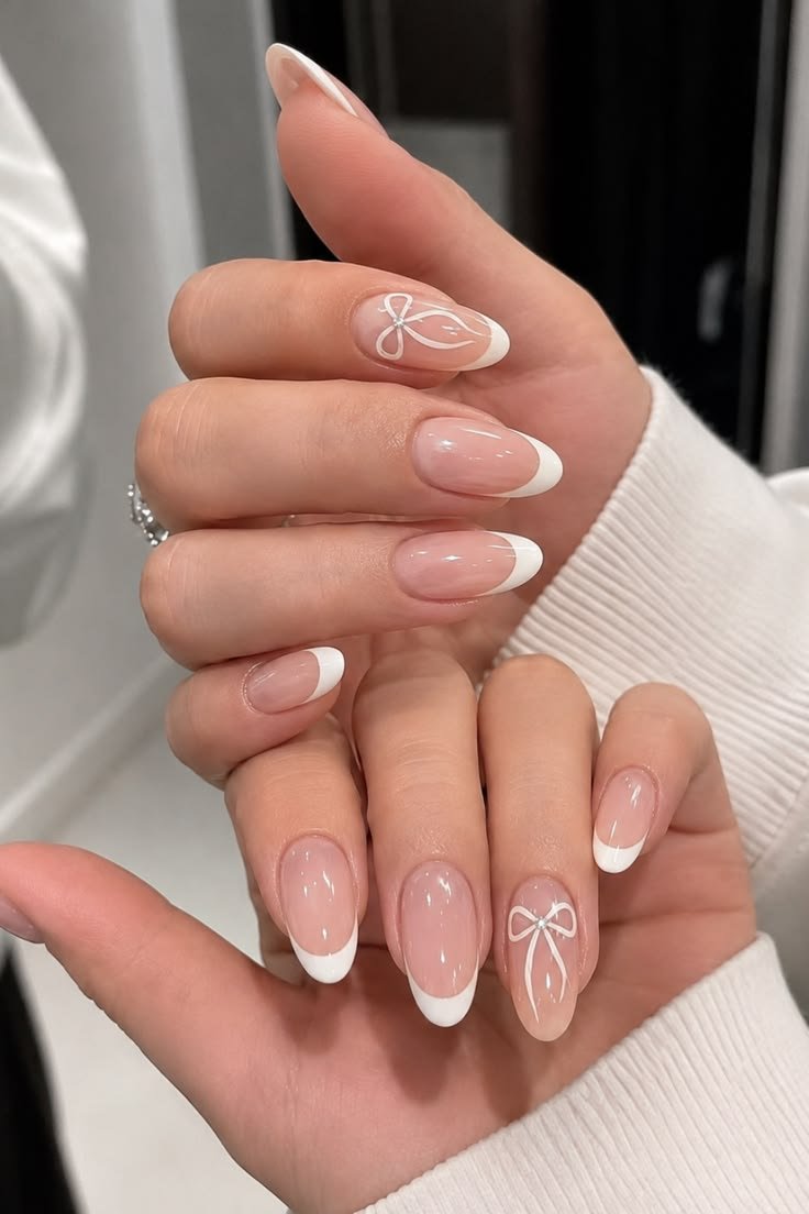 Clean Nails Aesthetic Almond French
