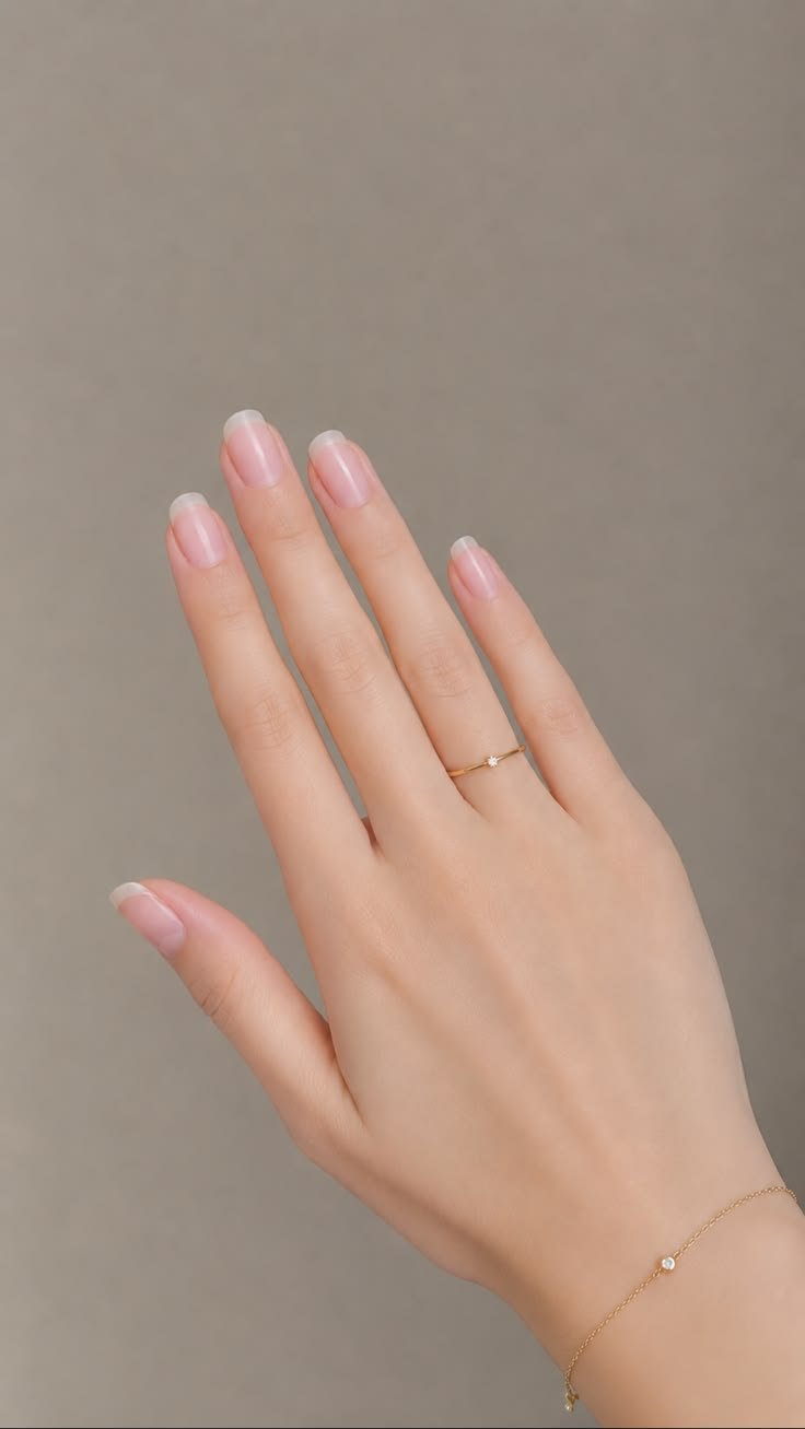 Clean Nails Aesthetic Short Natural
