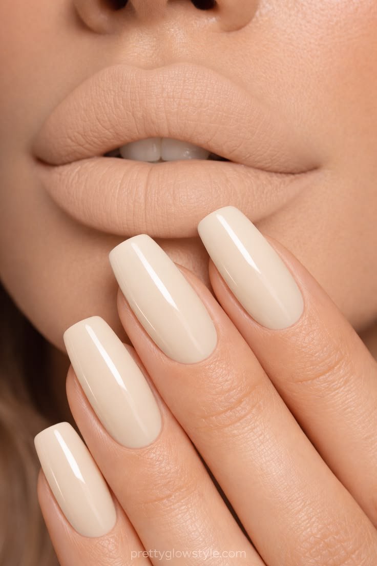 Clean Nails Aesthetic Short Coffin
