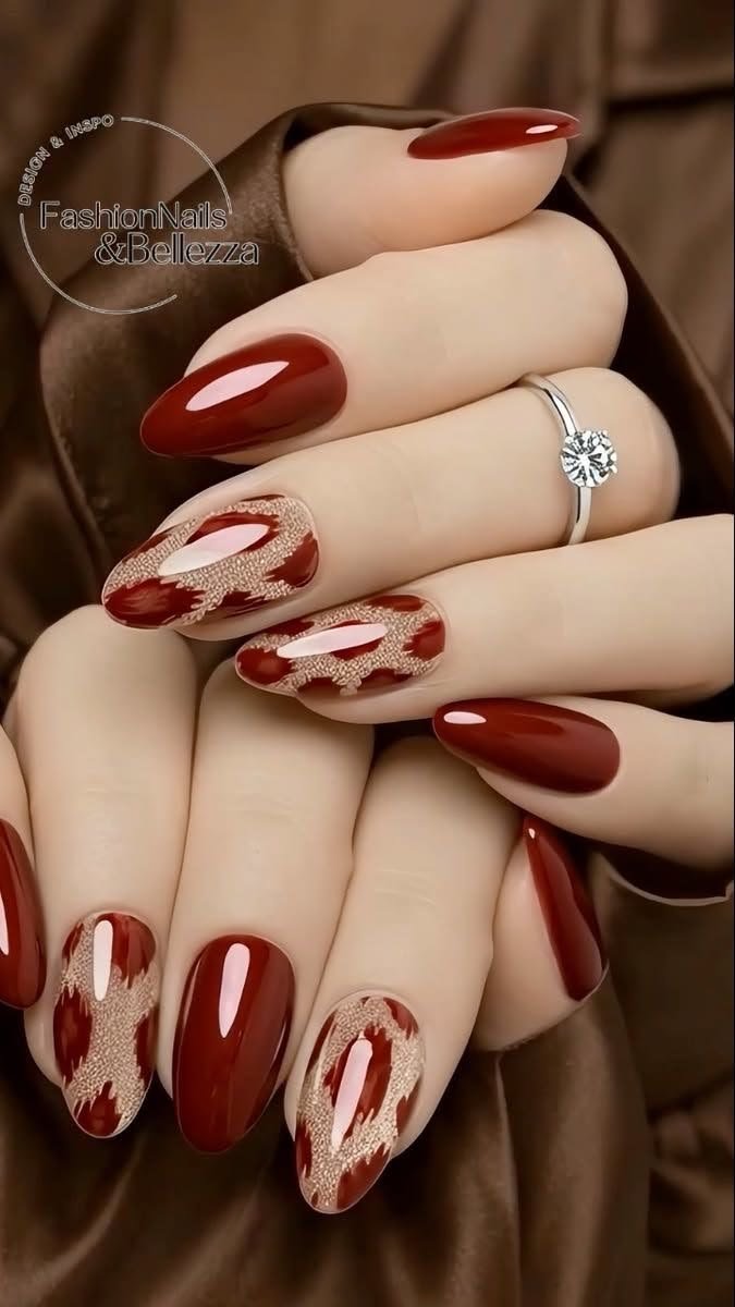 Clean Nails Aesthetic Almond Winter