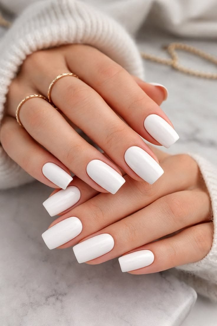Clean Nails Aesthetic Short Coffin