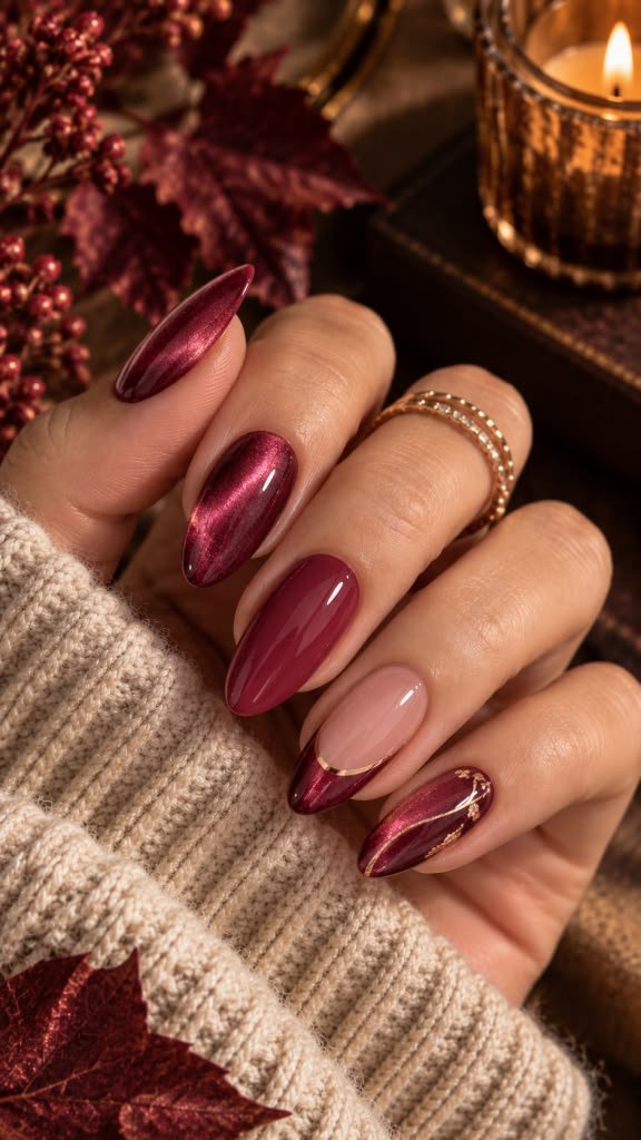 Clean Nails Aesthetic Almond Winter