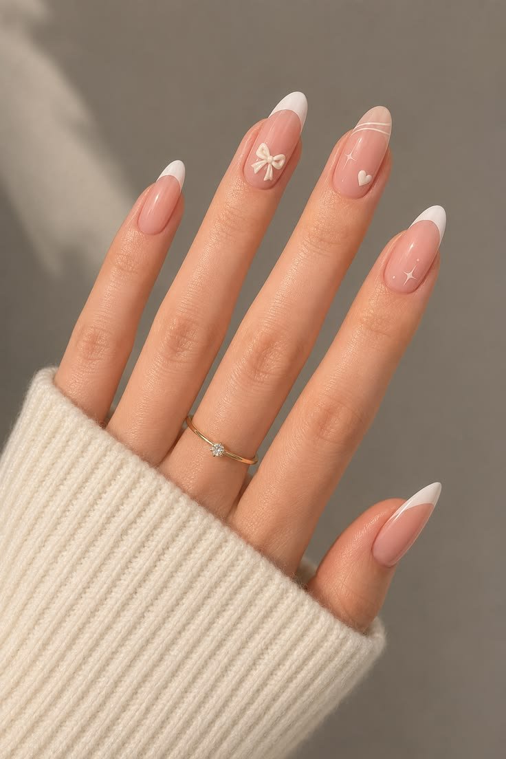 Clean Nails Aesthetic Almond French