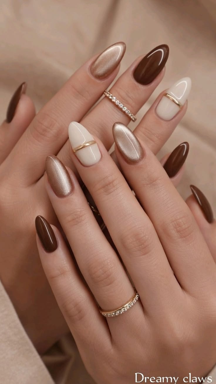 Clean Nails Aesthetic Almond Winter