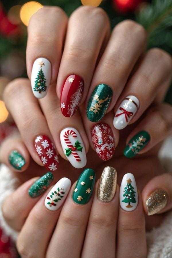 Christmas Nails Aesthetic