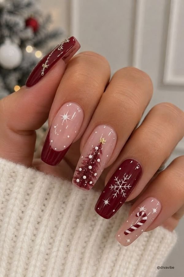 Christmas Nails Aesthetic