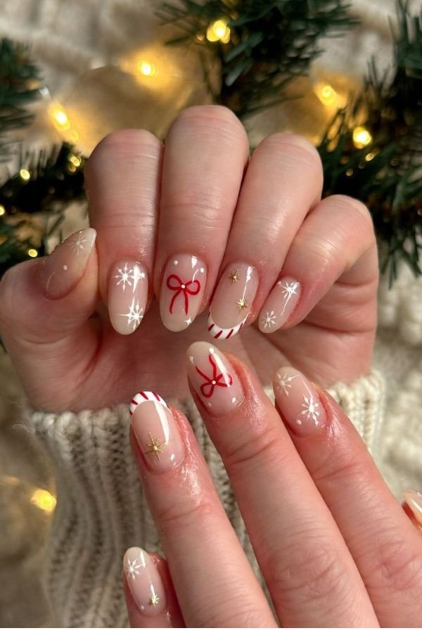 Christmas Nails Short
