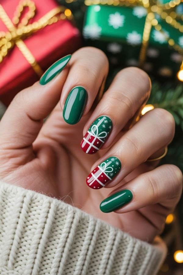 Christmas Nails Short