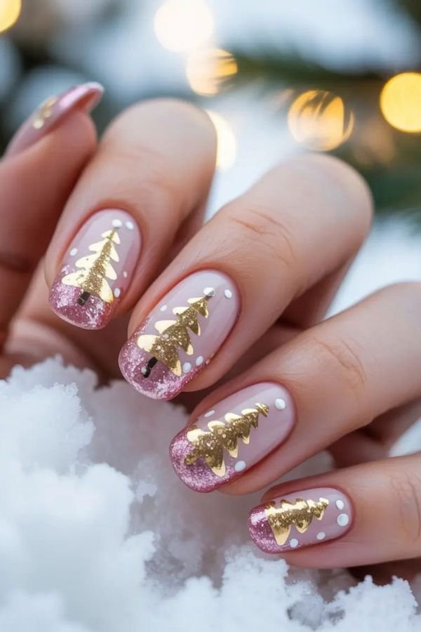Christmas Nails Short