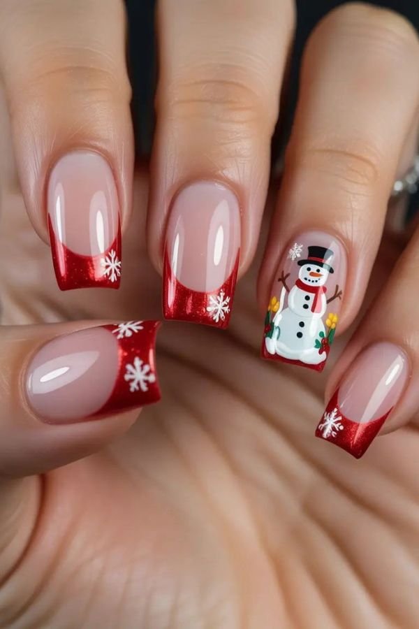 Christmas Nails Short